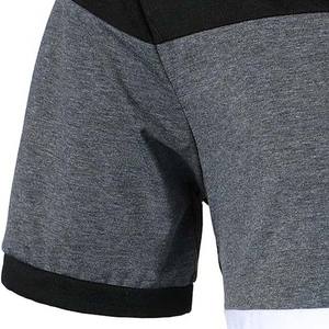 Chemise décontractée pour homme en jersey respirant 100% coton à manches courtes Noir/Gris/Blanc pour l'été - Product Image 4