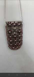 Bolso Bandolera de Metal Hecho a Mano con Mosaico y Espejos, Estilo Étnico, para Mujer, Ideal para Fiestas y Bodas - Product Image 1