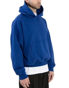 <b>Top</b> Selling Custom Men's Cotton Boxy Hoodie Winter Oversized Cropped Hoodie with <b>Bubble</b> Print Screen Printed in Pakistan - Product Image 3