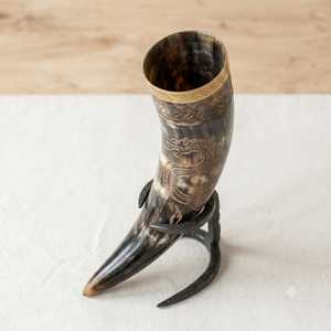 Cornes de buffle naturelles faites sur mesure, idéales pour les magasins de miad et les boutiques de fournitures artisanales sur le thème des Vikings - Product Image 3