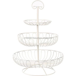 Corbeille à fruits en métal de comptoir de cuisine de qualité supérieure avec un design décoratif d'aspect antique et une excellente circulation d'air - Product Image 6