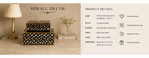 Luxury Brass Mirror <b>Glass</b> Decorative Storage Box Set Dragonfly <b>Knob</b> Premium Jewelry Vanity Organizer Boxes Home Decor Lacquered - Product Image 3