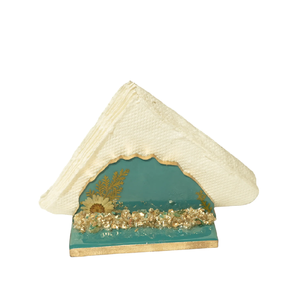 Portarrollos de resina epoxi con diseño floral, decorativo para mesa de café y té. - Product Image 4