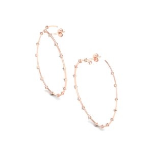 Pendientes de Aro de Moissanita con Certificación GRA de Oro de 14K, Precio de Fábrica REYES, Personalización OEM ODM, Joyería Fina para Mujer - Product Image 3