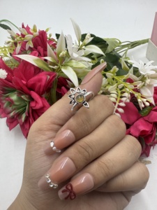 แหวนลาบราโดไรต์ธรรมชาติ ทำมือ ชุบเงิน เครื่องประดับสำหรับผู้หญิง - Product Image 1