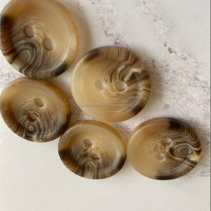 Boutons en corne de buffle noire, boutons en os de buffle, boutons en corne vierges, ensemble de boutons réels pour blazer en provenance d'Inde - Product Image 2