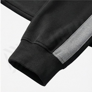 Survêtement pour homme avec blocs de couleur, sweat-shirt à capuche zippé intégral avec poches latérales, vêtements de sport décontractés, vêtements d'automne, mélange de polyester et de coton - Product Image 6
