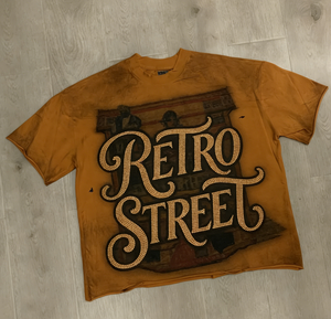 เสื้อยืดกราฟิกแบบกำหนดเอง ล้างสีแบบแอซิด ประดับเพชร ผ้าฝ้าย ทรงโอเวอร์ไซส์ แบบครอป พิมพ์ลายด้วยเทคนิค DTG สไตล์สตรีทแวร์ ย้อนยุค เสื้อยืดผู้ชาย - Product Image 3