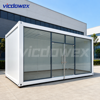VICDOWEX Maison Modulaire Conteneurisée avec Mur Rideau en Panneaux Sandwich pour Bâtiment de Bureaux et Entrepôt Design Contemporain