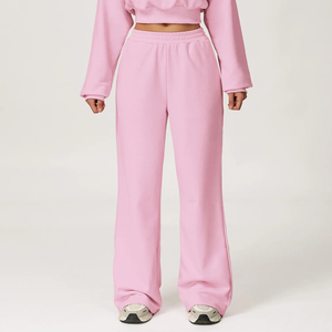 Vêtements de sport actifs pour femmes, pantalons et jupes, broderie et impression de logo personnalisés, streetwear décontracté, pantalons de survêtement pour femmes - Product Image 4