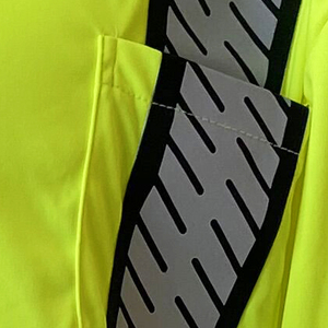 Hi Vis Construction Short Sleeve Winter Workwear <b>Reflective</b> Safety <b>Top</b> T-Shirt with <b>Reflective</b> Tape Security Work Wear Shirt - Product Image 5