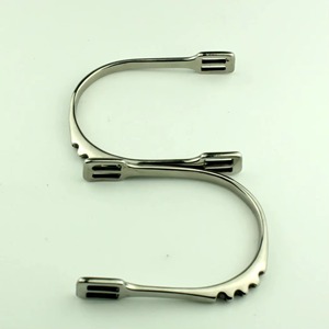 Espuelas de equitación personalizadas con logo impreso, de acero inoxidable, estilo western, en venta. - Product Image 5