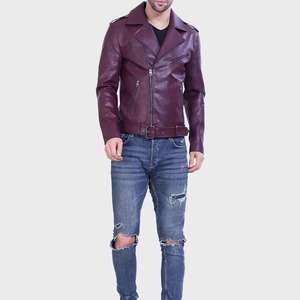Servicios OEM, Chaqueta de Invierno de Piel de Oveja Genuina, Cuello Alto de Lona, Logotipo Frontal, Resistente al Viento, Estampado, para Hombre - Product Image 5