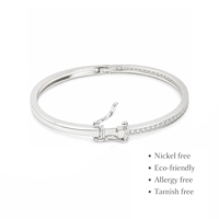 Bracelet tennis classique en argent 925 de luxe, fait main, avec sertissage en canal, plaqué argent, bijoux pour femmes à porter au quotidien, Jaura Jewels