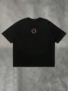 Camiseta con gráfico de coche de carreras serigrafiado personalizado, 280 g/m², doble jersey, 100 % algodón, estilo retro, OEM, ropa urbana para hombre. - Product Image 2