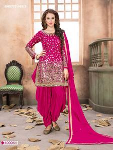 Última colección de ropa festiva de alta calidad: Conjunto de traje Salwar de seda Tapeta con trabajo de espejo, proveedor de ropa étnica de la India. - Product Image 6