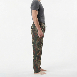 Pantalon de survêtement en molleton pour homme, coupe droite, coupe-vent, respirant, avec cordon de serrage à la taille, style sportif, haute qualité - Product Image 3