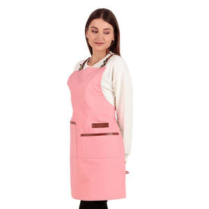 Tablier de cuisine vintage en toile véritable multi-poches pour femme, en cuir véritable de qualité supérieure, réglable - Product Image 6