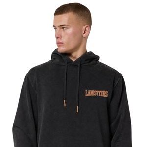 Sweat à capuche personnalisé pour homme, coupe classique, avec cordon de serrage, poche kangourou, impression de texte avant et arrière, streetwear, 100% coton molletonné - Product Image 3