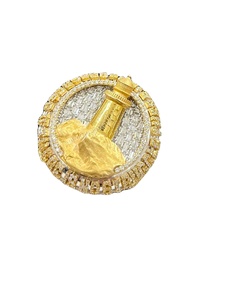 Bijoux glacés Moissanite Hip Hop Bague en argent sterling 925 pour hommes Bague en diamant Pass Diamond Tester Bague à la mode et simple - Product Image 1