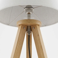 Lampe sur pied en bois moderne de taille moyenne avec couleur et design personnalisés, ampoules incandescentes pour hôtel, salon, décoration intérieure