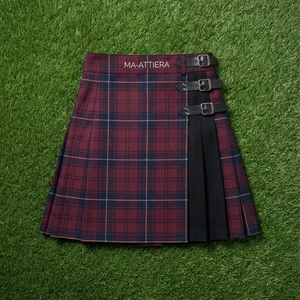 Kilt unisexe rouge et noir à carreaux écossais, style utilitaire, avec poches cargo, boucle réglable, streetwear, vêtement de travail, design moderne personnalisé - Product Image 5