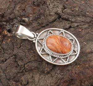 Collar con Colgante de Piedra Preciosa Amarilla Natural, Hecho a Mano, de Plata de Ley 925 Chapada en Platino Vintage, Piedra de Nacimiento de Noviembre, Venta al por Mayor - Product Image 2