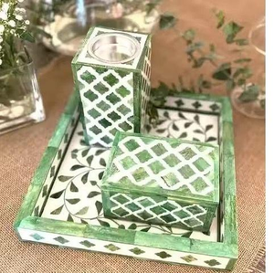 Brûleur à Bakhoor MOP de Luxe Élégant avec Agate Naturelle, Design Floral et Géométrique Écologique, Personnalisable - Product Image 5