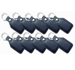 Porte-clés en cuir de haute qualité, cadeau de Noël ou promotionnel, couleur noire, fabricant de porte-clés, prix de gros - Product Image 4