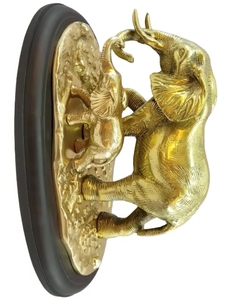 Elegant Modern Antique Gold Solid Brass <b>Elephant</b> Figurine | Handcrafted Decorative Artware for Home & Commercial <b>Decor</b> - Product Image 6