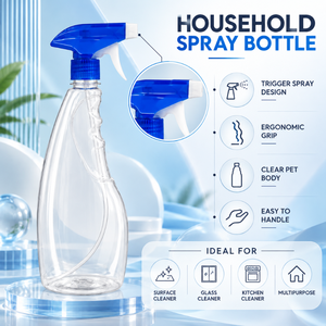 Blue Regular Shape PET <b>Spray</b> <b>Bottle</b> with Trigger Pump Durable Container for Cleaning and Household Applications for Sale - Product Image 5