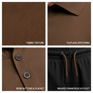 Polo en coton tricoté 100 % de haute qualité, respirant, avec design personnalisé sur le devant, pour hommes et femmes, vente en gros - Product Image 6