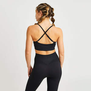 Conjunto de Yoga de 2 Piezas para Mujer, sin Mangas, Ligero, Transpirable, Informal, con Logotipo Personalizado de Alta Calidad Profesional - Product Image 2