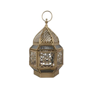 Lanterne porte-bougie en laiton antique faite à la main, style moderne, lampe décorative pour bougie chauffe-plat, décoration d'intérieur unique, cadeau à prix compétitif - Product Image 3