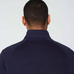 Ensemble de survêtement pour homme avec sweat-shirt à col zippé brodé et short bleu clair, décontracté, athlétique, respirant, imperméable, séchage rapide - Product Image 6
