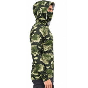 Chemise de pêche à capuche en polyester de qualité supérieure avec protection faciale anti-UV, évacuation de l'humidité, vêtement de performance pour l'extérieur en été - Product Image 3