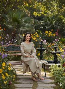 Comodidad Diaria: Conjunto de Kurti de Algodón con Bordado y Pantalón - Product Image 2