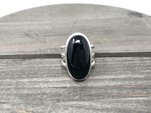 Natural <b>Black</b> Onyx Oval Cut Bezel Setting Classic 925 Sterling Silver Gemstone Wedding Anniversary Gift for Her - Product Image 4