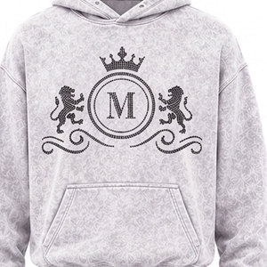 Chándal Unisex Gris con Capucha y Logotipo Estampado, Pantalones Largos con Cordón, Ropa Casual, 100% Algodón, Peso Medio - Product Image 2