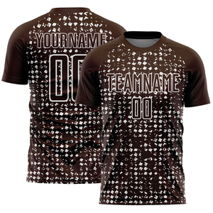 Conjunto de Camiseta de Fútbol Sublimada Personalizada, Diseño Geométrico Negro y Rosa, Absorbe la Humedad, Manga Corta, Unisex, Ropa Deportiva para Adultos - Product Image 2