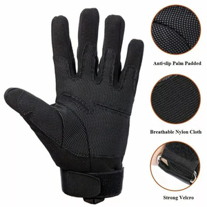 Guantes Tácticos de Cuero Genuino para Exteriores, Protección Completa para los Dedos, Ideales para Tiro, Ciclismo, Paintball, Motociclismo y Fitness, Más Vendidos - Product Image 5