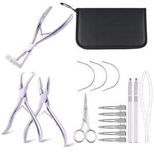 Nuevas Extensiones de Cabello de Acero Inoxidable con Logotipo Personalizado, Color Personalizado, Completamente Chapadas en Oro, Duraderas, para Uso Comercial - Product Image 1