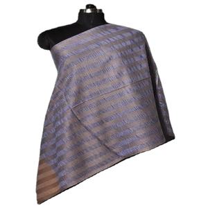 ผ้าคลุมไหล่แจ็คการ์ดขนสัตว์100% ทำมือน้ำหนักเบาสบายๆสำหรับฤดูหนาวผ้าฝ้ายพิมพ์ลายมีหลายสี - Product Image 4