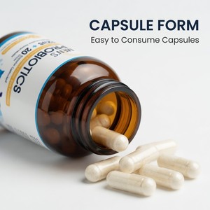 Cápsulas de Suplemento Probiótico para Hombre, 100 Mil Millones de UFC, 20 Cepas, OEM ODM - Product Image 2