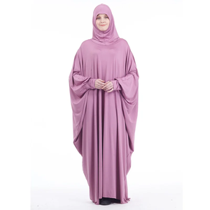 <b>Eid</b> Muslim Women Abaya <b>Dress</b> Full Cover Prayer Garment Hijab <b>Long</b> Khimar Kaftan Robe Overhead Arab Middle East Maxi Gown Islamic - Product Image 4