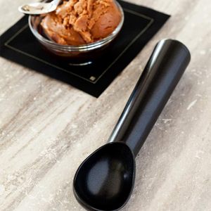 Cuchara Profesional de Aluminio para Helado, Ecológica, Reutilizable, Apta para Lavavajillas, Color Plata y Negro, Herramienta de Cocina para Hacer Bolas de Helado - Product Image 1