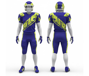Uniforme de Fútbol Americano Sublimado de Primera Calidad, Diseño Personalizado, Equipación de Fútbol para Equipos |   Ropa Deportiva Transpirable de Poliéster - Product Image 6
