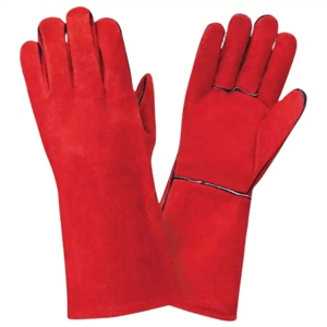 Gants en cuir personnalisables pour vêtements de travail, vestes de sécurité industrielles anti-chaleur et anti-étincelles pour pompiers, soudeurs et manutentionnaires - Product Image 1