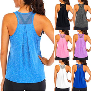 solid Pastel Color Racer Scrunch <b>Back</b> Women Lady Tank Top High Quality Sublimation Polyester Tank Top American Size - Product Image 1