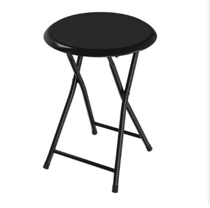 Indian Factory Customized <b>Round</b> Ottoman <b>Pouf</b> with Gold Metal Steel Base Fabric Chair Stool Modern Home Furniture - Product Image 2